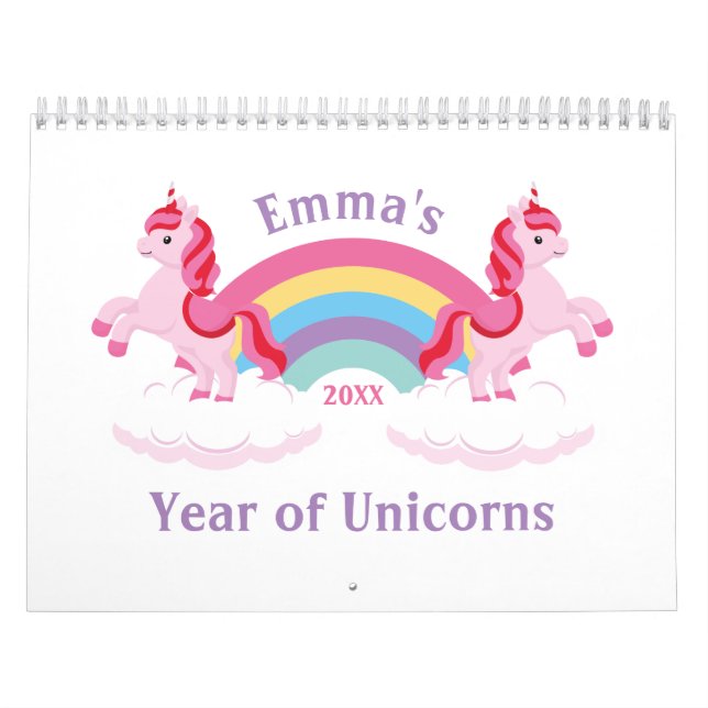 Unicorns & Quotes Cute Colorful 2022 Calendar (Cover)