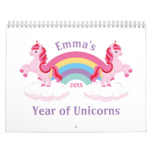 Unicorns & Quotes Cute Colorful 2022 Calendar