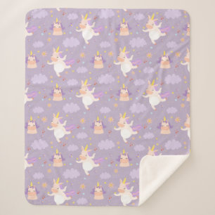 Unicorns Sherpa Blanket