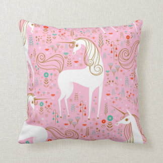 Unicorns Throw Pillow