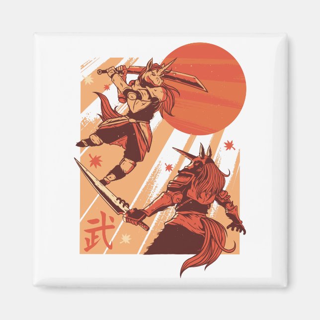 Unicorns Warriors Magnet (Front)