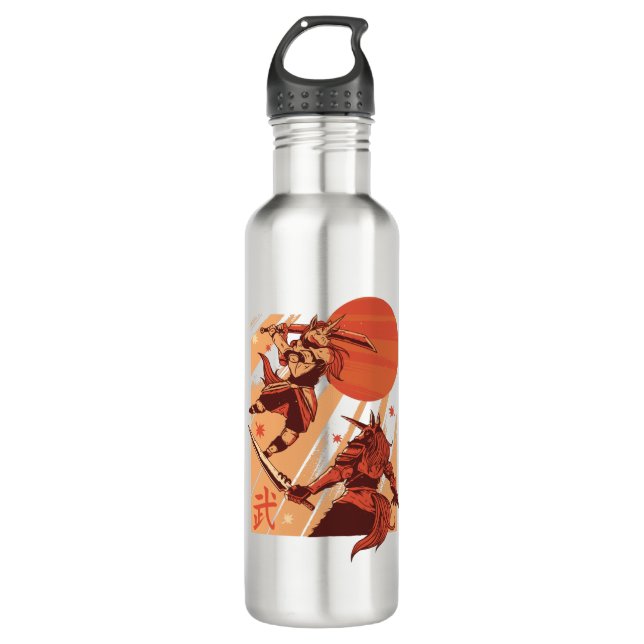 Unicorns Warriors Stainless Steel Water Bottle (Front)