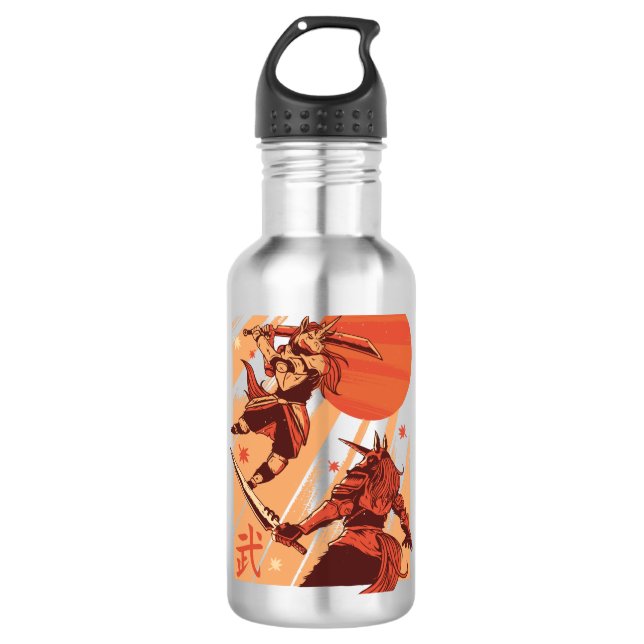 Unicorns Warriors Stainless Steel Water Bottle (Front)