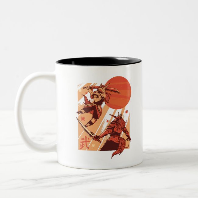 Unicorns Warriors Two-Tone Coffee Mug