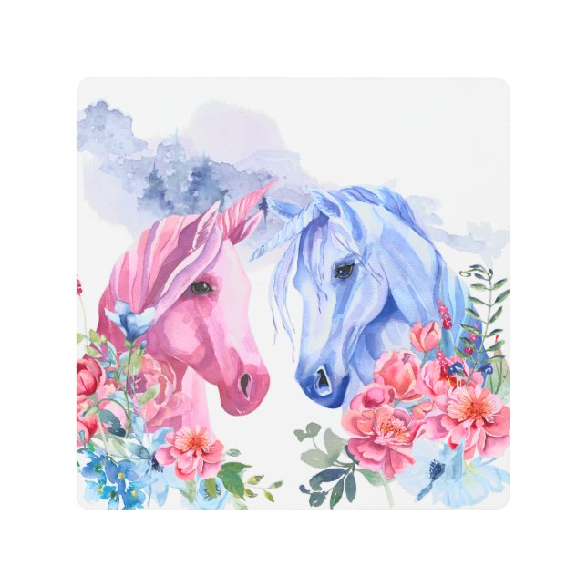 Unicorns Watercolor Art (Front)