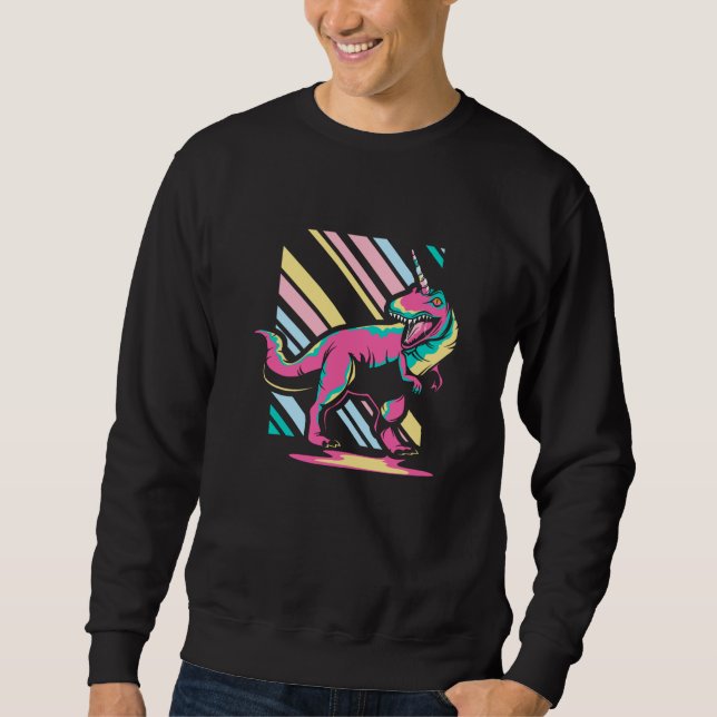 Unicornsaurus Unicorn Dinosaur Magical Unicorn Sweatshirt (Front)