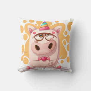 Unicow Throw Pillow