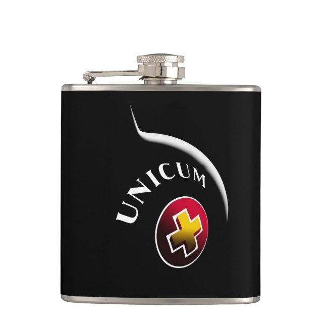 Unicum Hip Flask (Front)