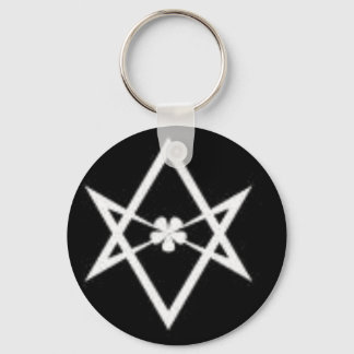 unicursal hexagram keychain