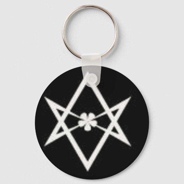 unicursal hexagram keychain (Front)