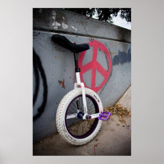 Unicycle for Peace Poster