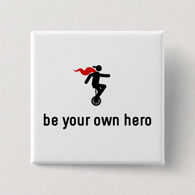 Unicycle Hero Button (Front)