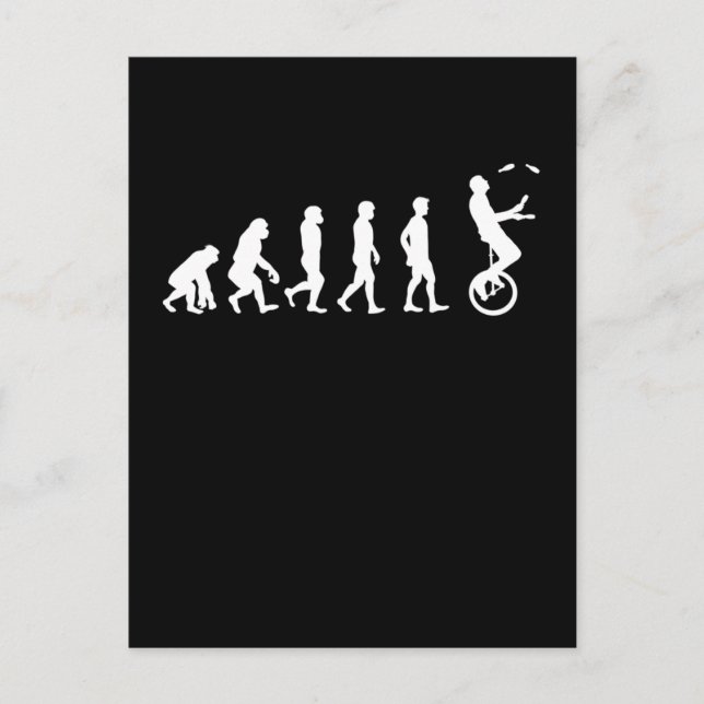 Unicycle Juggling Circus Artist Juggler Postcard (Front)