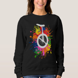 Unicycle Monocycle For Kids Holi Unicyclist And Un Sweatshirt