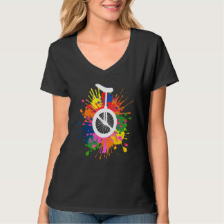 Unicycle Monocycle For Kids Holi Unicyclist And Un T-Shirt