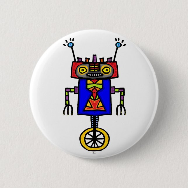 Unicycle Robot Button (Front)