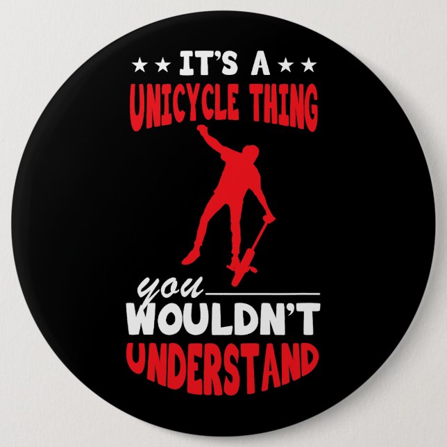 Unicycle Thing Monocycle Unicyclist Juggling Unicy Button (Front)