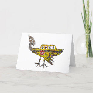 Unidentified Flying Object Letterpress Thank You Card