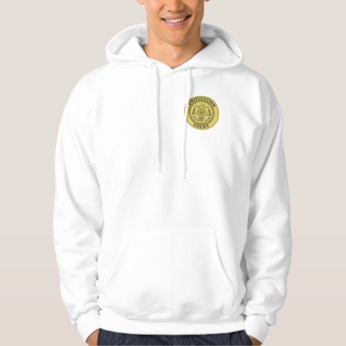 Unification Court Mens Zip Hoodie WHT