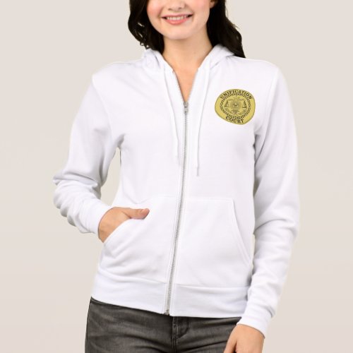 Unification Court Womens Zip Hoodie WHT