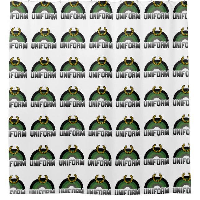 Uniform Pride Shower Curtain (Front)
