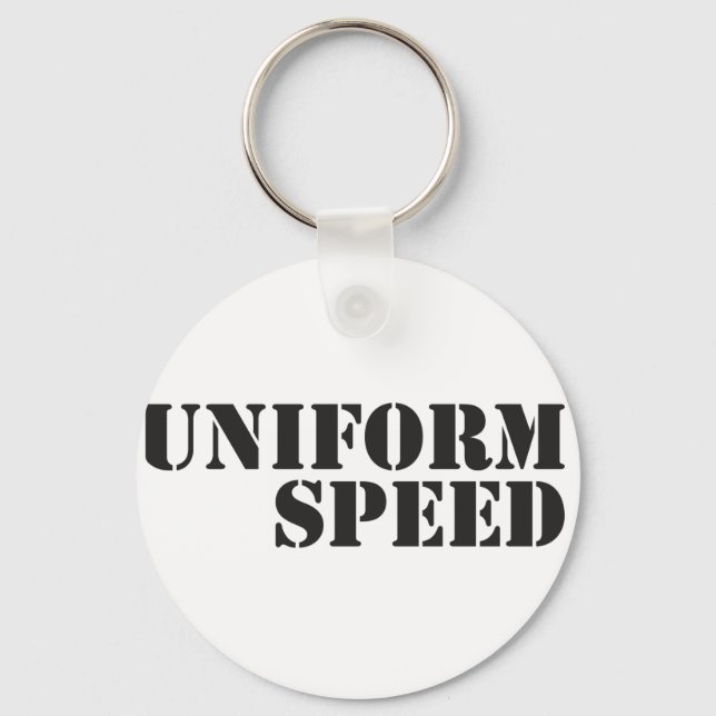Uniform Speed Name Logo Keychain (Front)