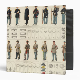 Uniforms, US, CS armies 3 Ring Binder