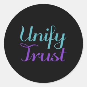 Unify Trust, Mental Health Awareness  Classic Round Sticker