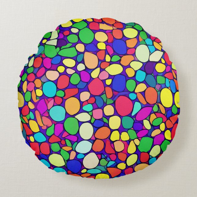 Unifying Colours  Round Pillow (Front)