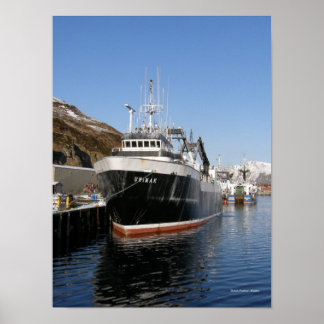 Unimak, F/T Fishing Trawler in Dutch Harbor, AK Poster