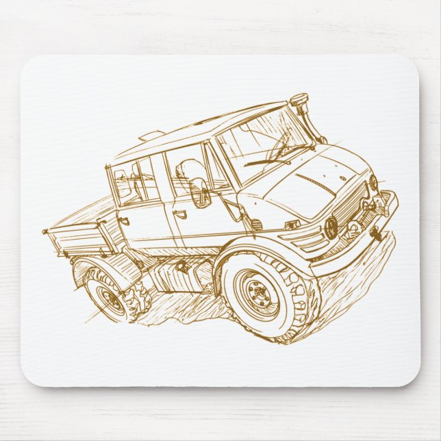 Unimog 421 Doka Mouse Pad (Front)