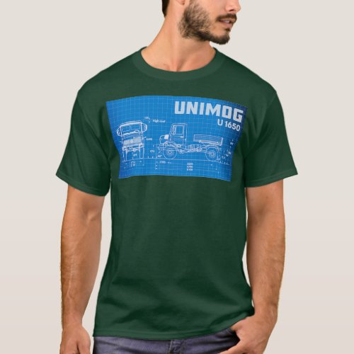 Unimog blueprint  T_Shirt
