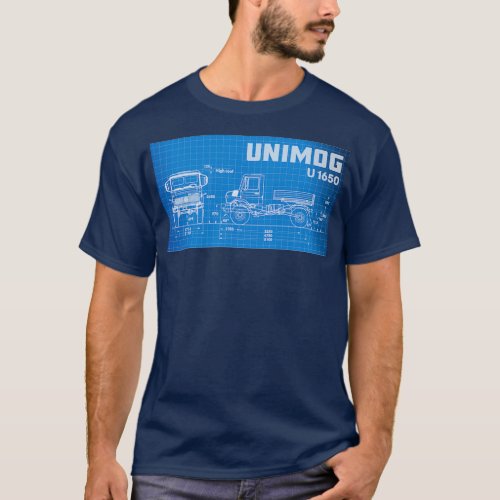 Unimog blueprint T_Shirt