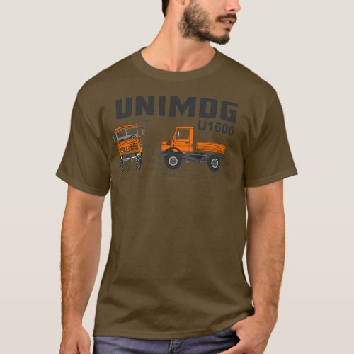 Unimog U1600 specifications orange T_Shirt