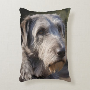 "Unimpressed Majesty: The Wolfhounds' Stoic Gaze" Accent Pillow