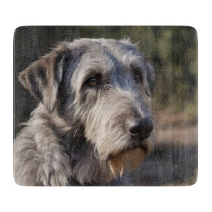 "Unimpressed Majesty: The Wolfhounds' Stoic Gaze" Cutting Board