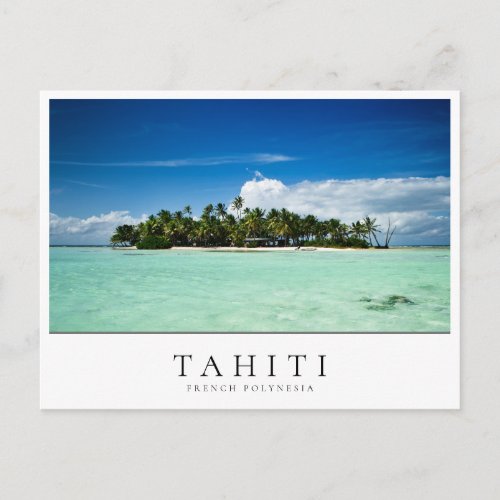 Uninhabited island in Tahiti French Polynesia Postcard