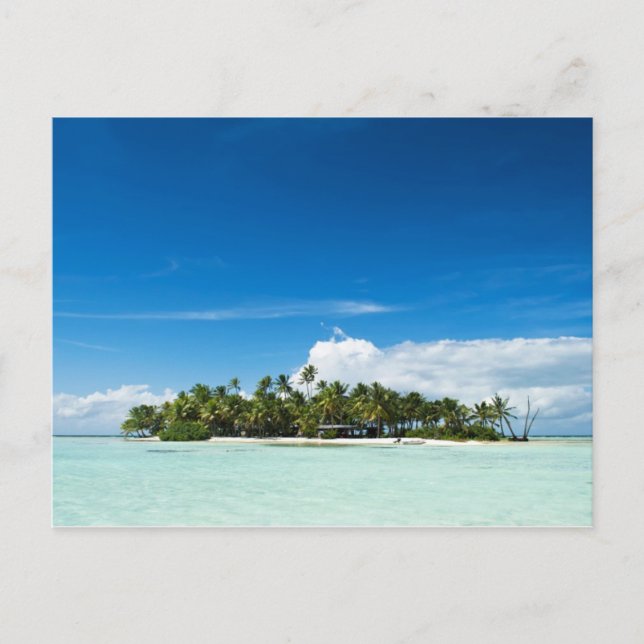 Uninhabited island in the pacific postcard (Front)