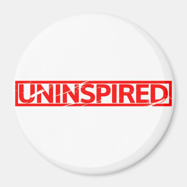 Uninspired Stamp Magnet (Front)