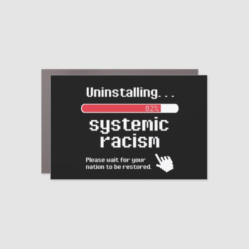 Uninstalling Systemic Racism Classic Round Sticker Car Magnet