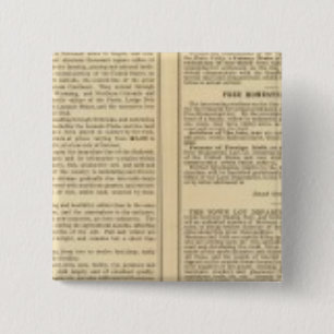 Union and Central Pacific Railroad Lines Pinback Button