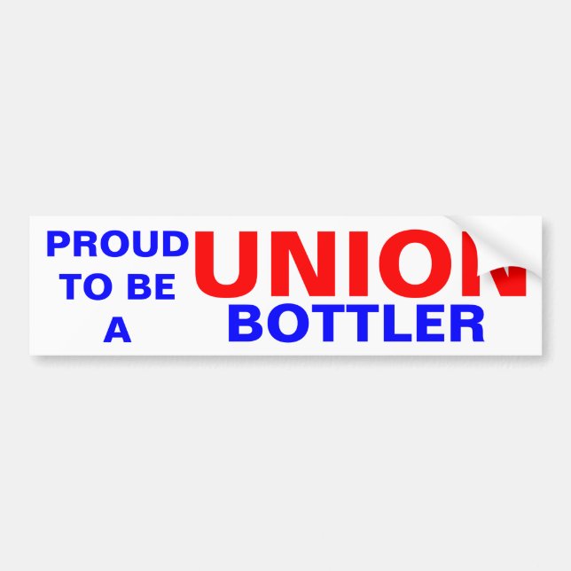 UNION BOTTLER BUMPER STICKER (Front)