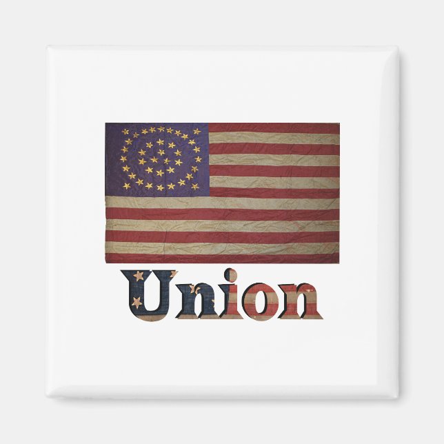 Union Civil War Flag ✨ Vintage Historical  Magnet (Front)