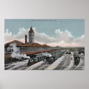 Union Depot Railroad North Side Poster