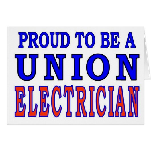 UNION ELECTRICIAN CARDS (Front Horizontal)
