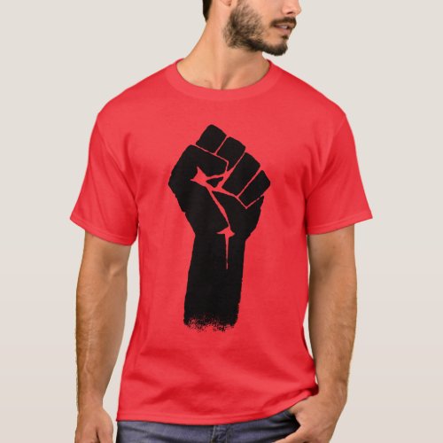 Union Fist Red T_shirt