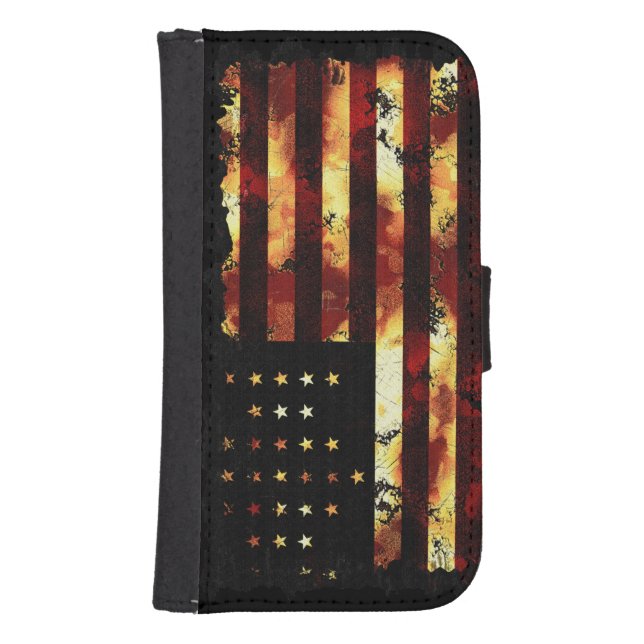 Union Flag American Civil War Design Samsung Galaxy Wallet Case (Front)