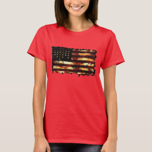 Union Flag, Civil War, Stars and Stripes, Grunge T-Shirt