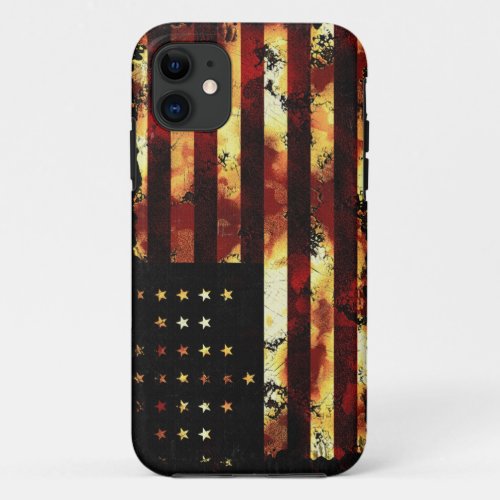 Union Flag Civil War Stars and Stripes USA iPhone 11 Case