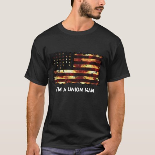 Union Flag Civil War Stars and Stripes USA T_Shirt